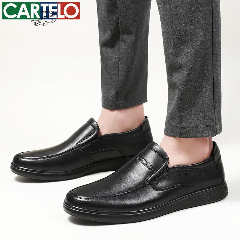CARTELO Мужские мокасины из натуральной кожи в стиле business casual