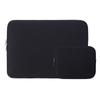Arico MacBook Laptop Pastel Pouch & Auxiliary Pouch, Black, 13in