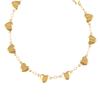 [R3124] - Gold Plated 'Love' Necklace - 45 Cm 7x7 Mm