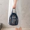 Capacity Toiletry Mesh Bag Large Organize Dry Essentials Handheld Foldable Lightweight Design