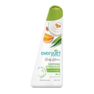 Everyuth Naturals Лосьон для тела Успокаивающий с цитрусом и алоэ 200 мл Длительное увлажнение для мягкой кожи