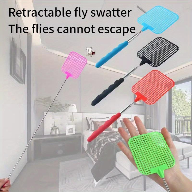 2PCS Retractable Fly Swatter Plastic Lengthening and Thickening Up To 73cm Domestic Mosquito Swatter To Repel Insects Indoor