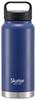 Кружка-бутылка из нержавеющей стали 800 мл с винтовой ручкой темно-синяя термальная/холодная STSC8-A