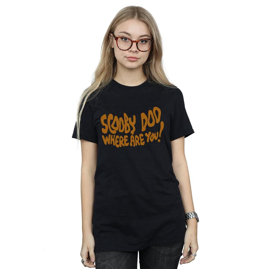 Scooby Doo Womens/Ladies Where Are You Spooky Cotton Boyfriend T-Shirt