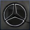 Hot Car Sticker Fit For Mercedes Benz Chrome Silver Front Grille Mirror Star LED White Illuminated Emblems X253 W167 X167 W447 2