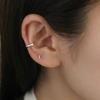 Базовый круглый кафф для уха из серебра 925 пробы
