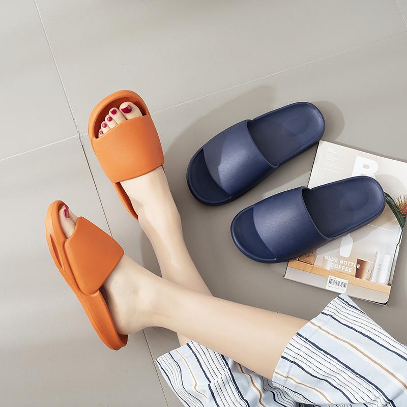 Женские тапочки, мягкие женские/мужские тапочки с толстой подошвой, женские тапочки для ванной комнаты, противоскользящие, бесшумные тапочки с дезодорантом