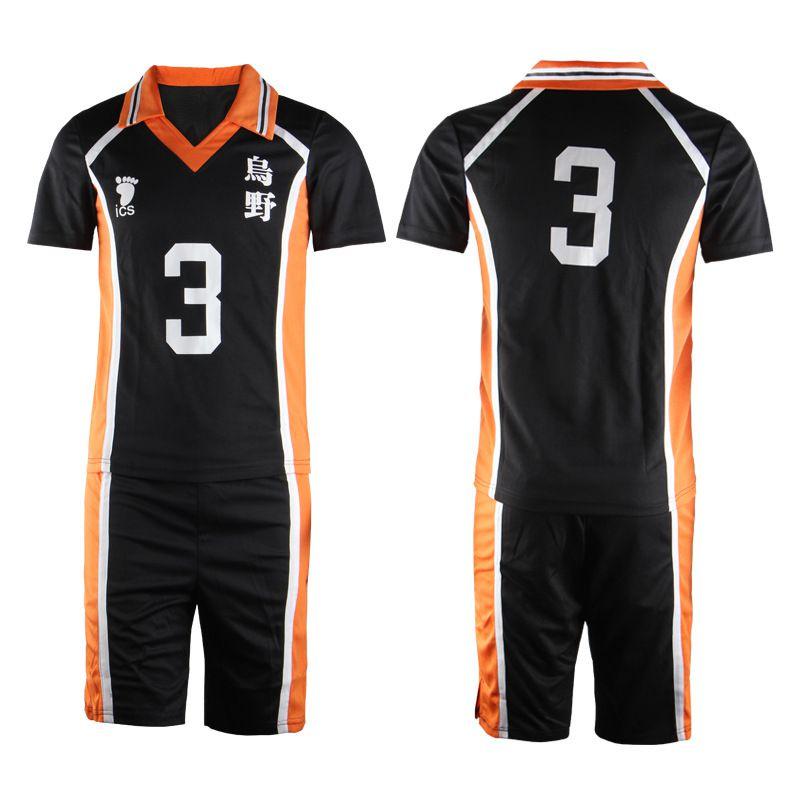Haikyuu High Karasuno School Uniform Sportswear Suit Jersey Costumes Cosplay