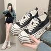[Han Lu] Fashion Trend Casual Shoes In the Autumn of 2025, the New Platform Muffin Shoes Will Increase the Height of 5cm Canvas Shoes.