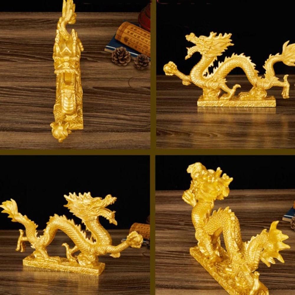 Искусство Статуэтка Дракона Зодиака Настольный Декор Скульптура Животного Скульптура Животного Украшения Дракона Офис