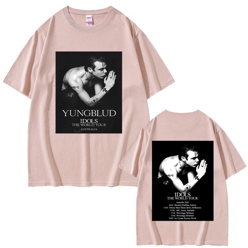 Yungblud Idols World Tour 2026 Tshirt Unisex Women Casual Vintage Oversized Tee Shirt Male Hip Hop Fashion Gothic Rock T Shirts