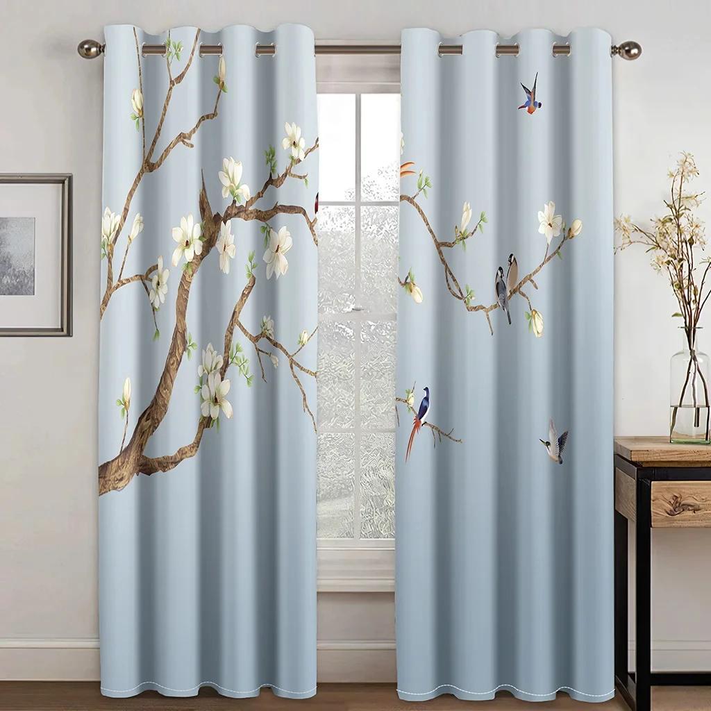 Китайская традиционная культура, птица, цветок, оконные шторы для детей, спальни, гостиной, зала, кухонный декор, шторы, жалюзи