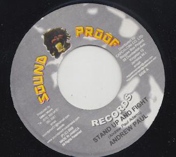 7-дюймовая пластинка ANDREW PAUL - Stand Up And Fight NONE Sound Proof 2008 Япония Регги, Ска и Даб Б/у