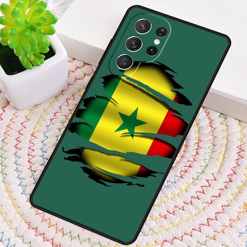 Сенегал Флаг ТПУ Чехол для телефона Для Samsung Galaxy note 10 pro S26 S25 S24 S23 S22 Ultra Plus S21 FE S20 Ударопрочный Чехол