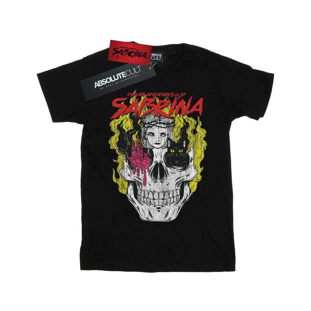 The Chilling Adventures Of Sabrina Mens Icon Skull T-Shirt