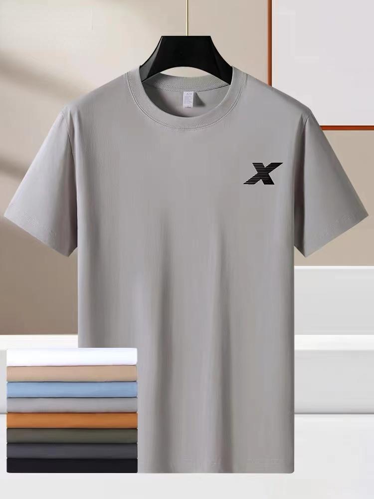 Breathable Loose Men's Cotton T-Shirt for Outdoor Sports, Perfect Fit for Fitness Exercise