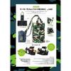 Japanese Magazine Bonus: Ape Head Camouflage Waterproof Foldable Shoulder Bag & Passport Holder