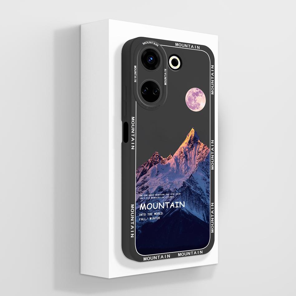 Чехлы для телефона Tecno Camon 20 Художественный стиль Полная защита Мягкая задняя крышка из жидкого силикона Для Tecno Camon20 4G Funda Coque