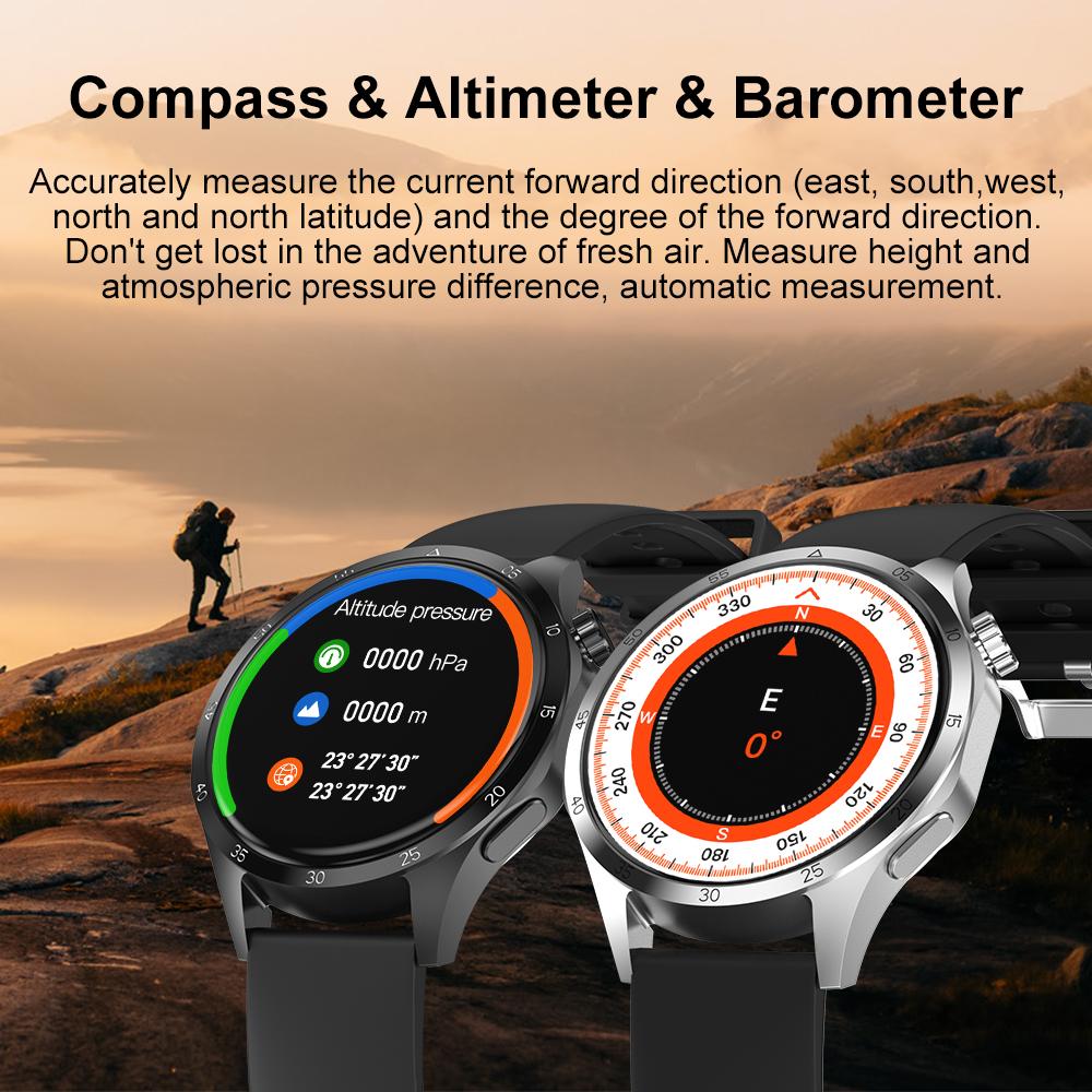 2025 New GPS Smart Watch Men GT4 Pro 360*360 HD Screen Heart Rate IP68 Waterproof Blood Pressure Smartwatch BT Call NFC Watch 4 Pro