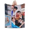 DUH! P1Harmony Kpop Music Album Blanket Fleece  Cozy Soft Throw Blankets for Bed Bedding Throws