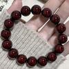 Браслет из натуральных вишнево-красных бусин с корнем бодхи Браслет из семян бодхи Буддийские бусины Четки Ювелирные изделия на удачу