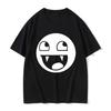 Oneck Fashion Quality Tshirt Casual Face Domo Kun Funny Meme Unisex Summer Summer Short Sleeved Harajuku Streetwear Tops Tees