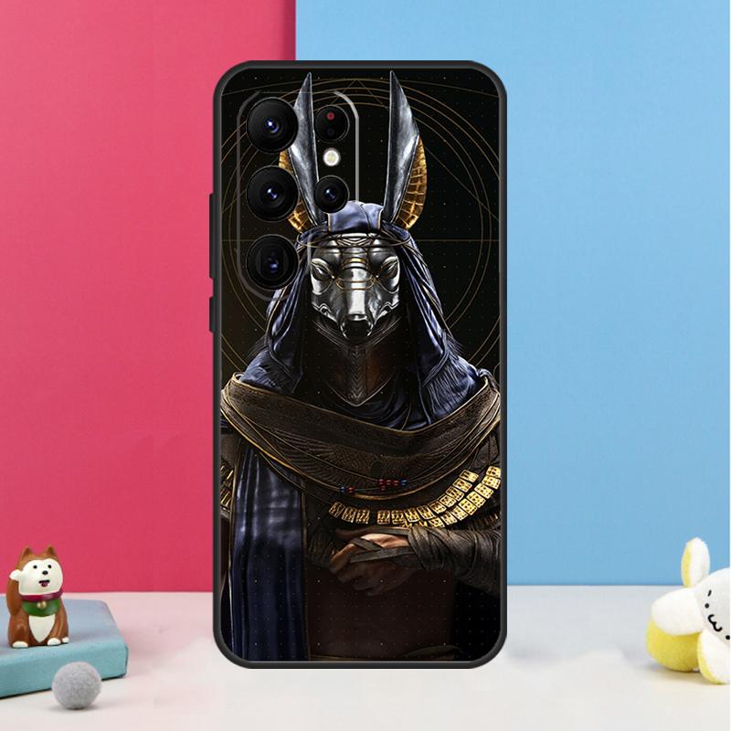 Египет Нефертити Анубис Анх Чехол Для Samsung Galaxy S25 S26 Ultra S20 S21 S22 S23 S24 S10 Plus S25 FE Задняя Крышка Корпус