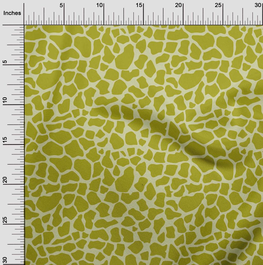 oneOone Ткань Cotton Flex Lime Green, ткань для шитья с рисунком под шкуру жирафа, по ярдам, напечатанная своими руками, швейные принадлежности для одежды, 40 дюймов