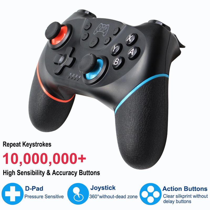 VAORLO Беспроводная поддержка Bluetooth-геймпада для Nintendo Switch Pro NS, игровой джойстик, контроллер для консоли Switch с 6 осями