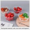Round Disposable Plastic Bowl with Lid for Fresh-Keeping
