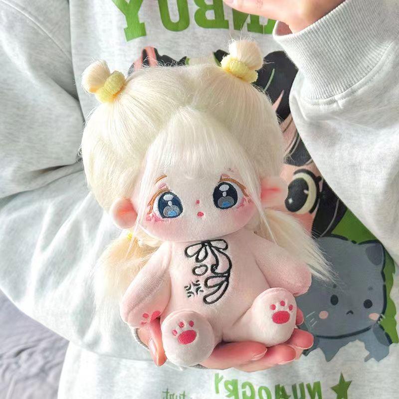 20cm Kawaii Plush Cotton Doll Can Change Clothes Diy Dress Up Soft Stuffed Plush Toys Collection Kids Birthday Gifts