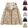 Women's Hooded Coat Ladies Winter Cotton Coat Thickened Warm Jacket