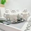 3D Печатная Статуэтка Мышечных Котов Декор для Дома Настольные Украшения Забавные Мускулистые Фигурки Котов Коллекционные Фигурки Скульптура Подарок