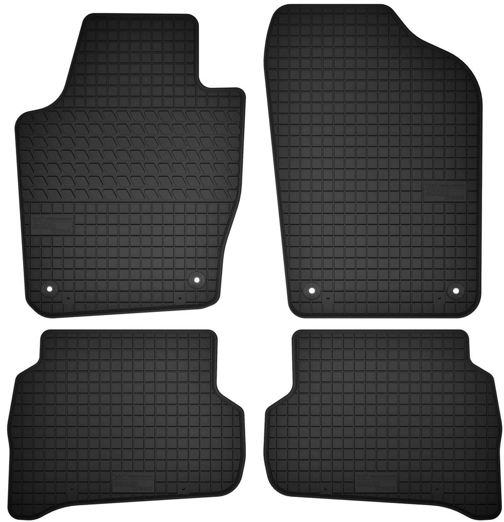 set of rubber mats for: Volkswagen Polo V hatchback (from 2009 to 2017)