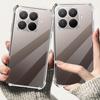 Для Xiaomi 15T 15TPro Чехол Прозрачная силиконовая задняя крышка Xiaomi15T Xiaomi15TPro Mi 15 T Pro 5G Ударопрочный Фунда Мягкий чехол ТПУ Коке