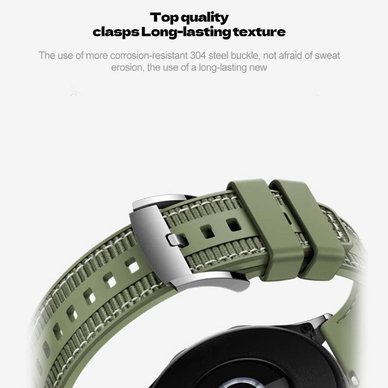 20mm 22mm Nylon Woven Strap For Huawei Watch GT6 Band Wristband for Huawei WatchGT4 GT3 Pro Bracelet Watchband For Samsung Galaxy Watch 7 6 5 Strap