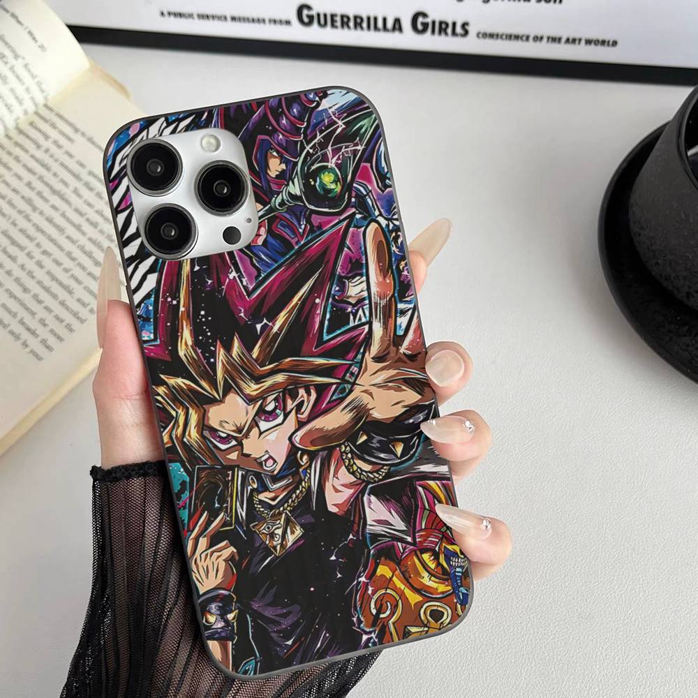 Amine Yu Gi Oh Classic Soft Corrugated Transparent Phone Case For IPhone 17 15 16 11 12 13 14 Pro Max Plus Pro