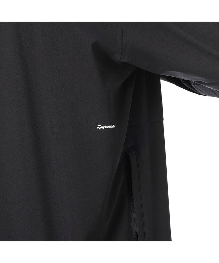TaylorMade Removable Sleeve Long Sleeve Crew Jacket, Black, Size M, Men's, 2024FW UN349