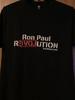 Ron Paul - “Revolution” - Ron Paul .com - Black Shirt - L - Hanes