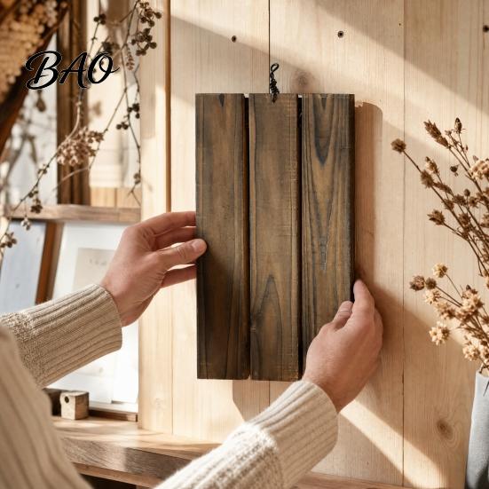 Pre-drilled Plant Hanger Staghorn Fern Board, Mounting Board with Pre-Drilled Holes, Geometric Designs, Hanging Vertical Holder for Home Office