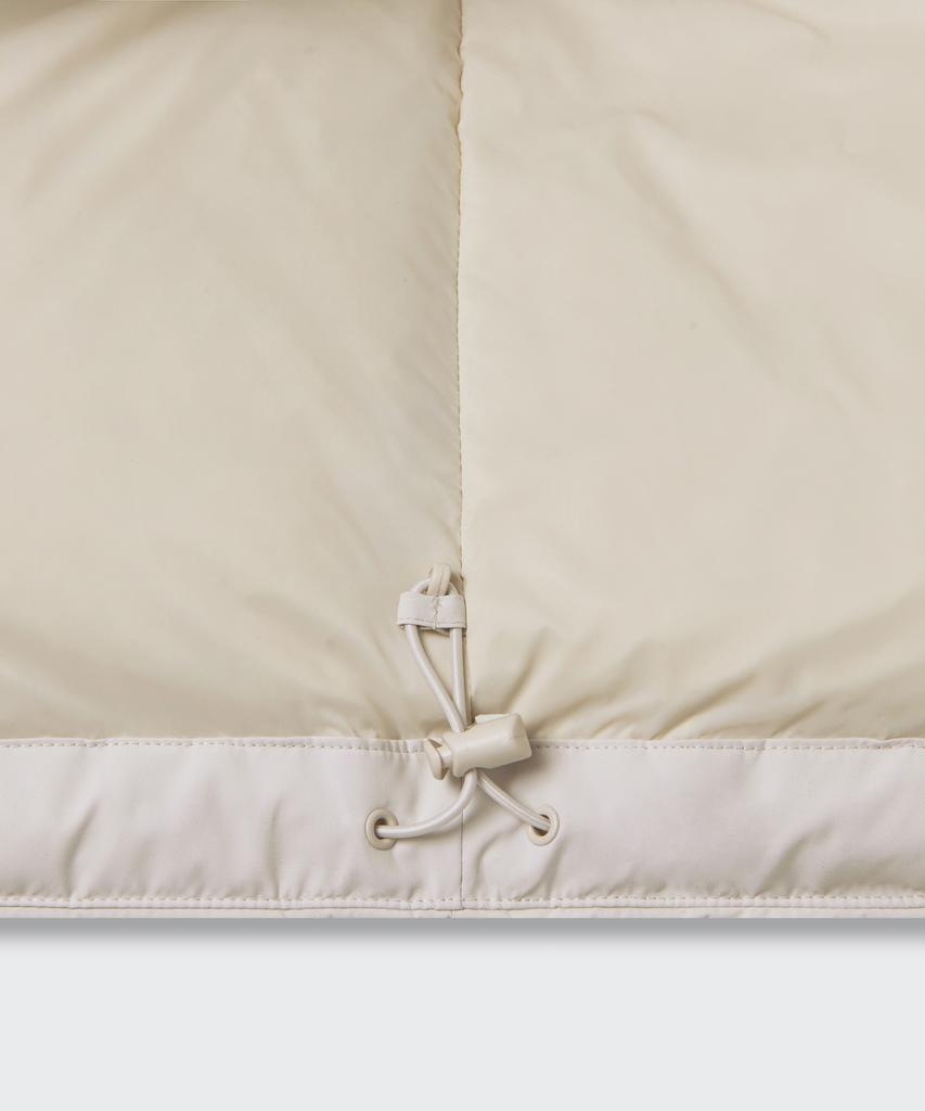 Musinsa Standard Minimal Hooded Down Short Padded Jacket [Dusty Cream]