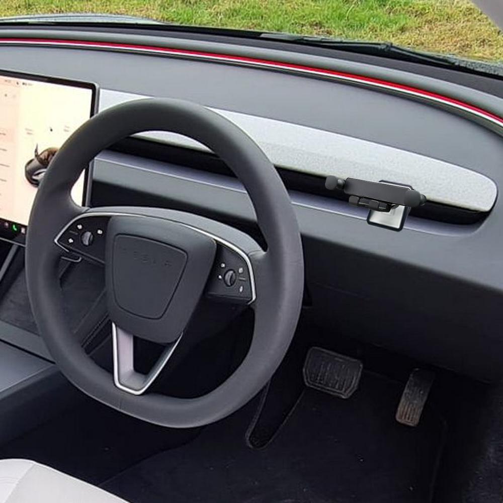 Car Cell Phone Holder Gravity Mount Bracket Air Vent Clip Snap-in For Tesla Model Y Juniper 2026 25 Launch Model 3 Highalnd 2024