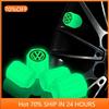 For VOLKSWAGEN VW Polo B5 Cars 2025 Hot For Volkswagen 4Pcs Luminous Car Tire Valve Caps Badge Emblem Auto Accessories For Volks