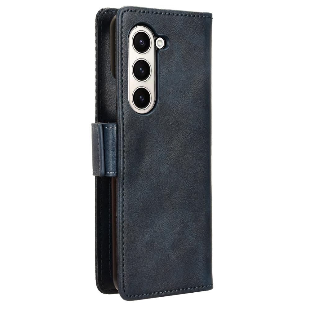 For Samsung Galaxy Z Fold6 5G Phone Case Vintage PU Leather Wallet Stand Shockproof Cover