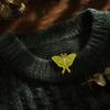 Decorative Lapel Pin Vintage Enamel Moth Brooch Cartoon Insect Alloy Pin Men Women Jewelry Accessories for Suit Dress Coat Scarf Brooch