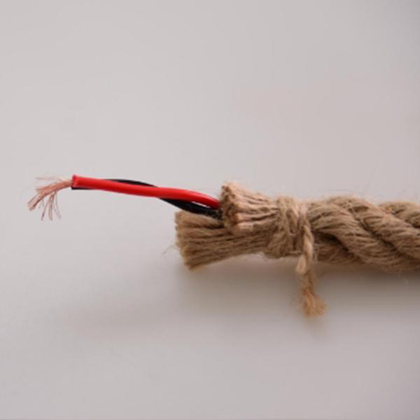 E27 светодиодные подвесные светильники, винтажный декор из пеньковой веревки, подвесной светильник, креативный ретро, ​​50 см, 100 см, промышленная лампа, 220 В, одинарный