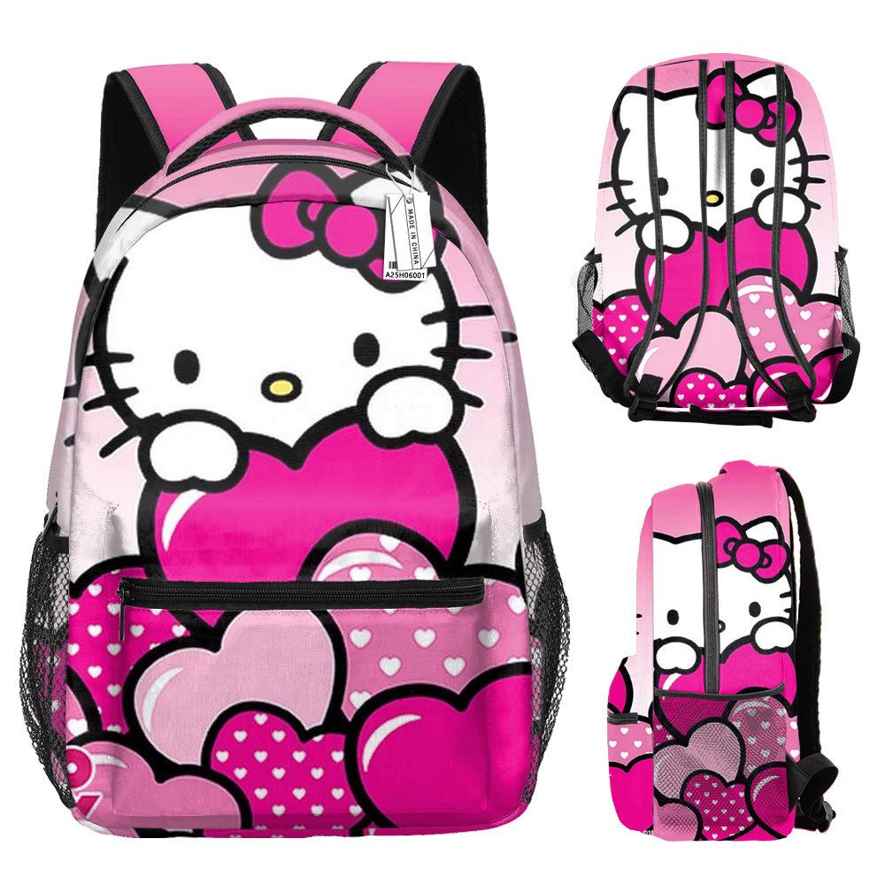 Hello Kitty Schoolbag, Primary School Students, Girls, Girls, New Models, Weight Reduction, Large Capacity Hello Kitty Backpack, Cartoon