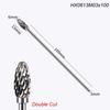 100mm Rotary File Milling Cutter Extra Long Carbide Burr Alloy Bits Tungsten Steel Grinding Head