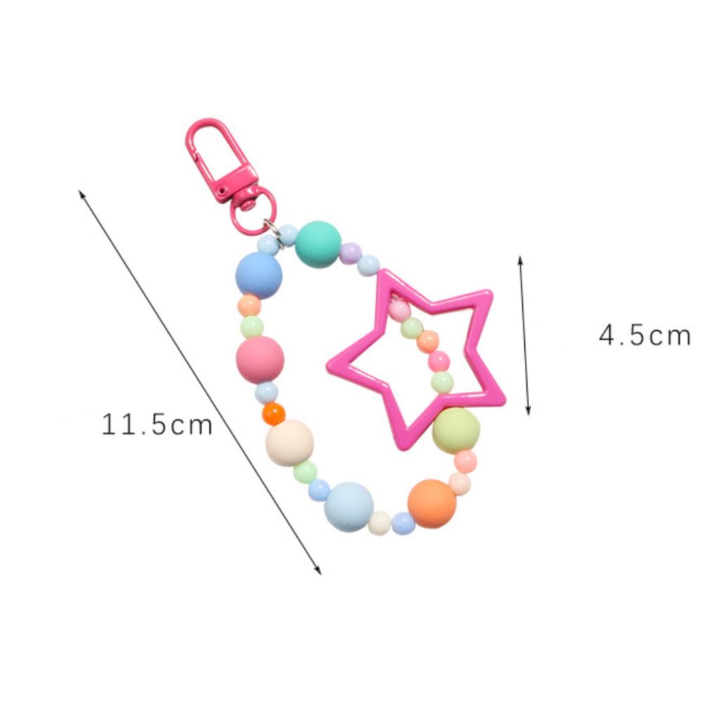 Hollow Star Colorful Phone Lanyard Heart Glitter Wrist Straps Phone Accessories