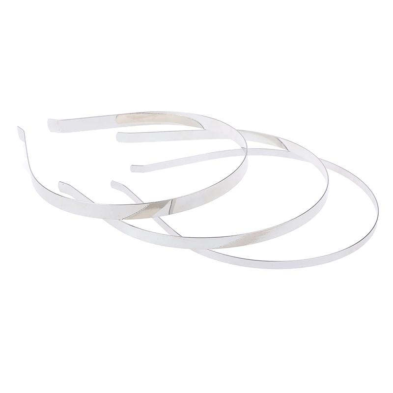 5шт серебряная повязка на голову Diy металлическая пустая повязка для волос обручи для волос ремесла головные уборы для девочек